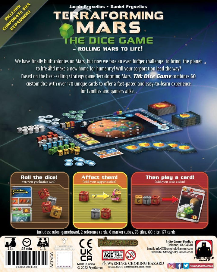 Stronghold Games Terraforming Mars Dice Game