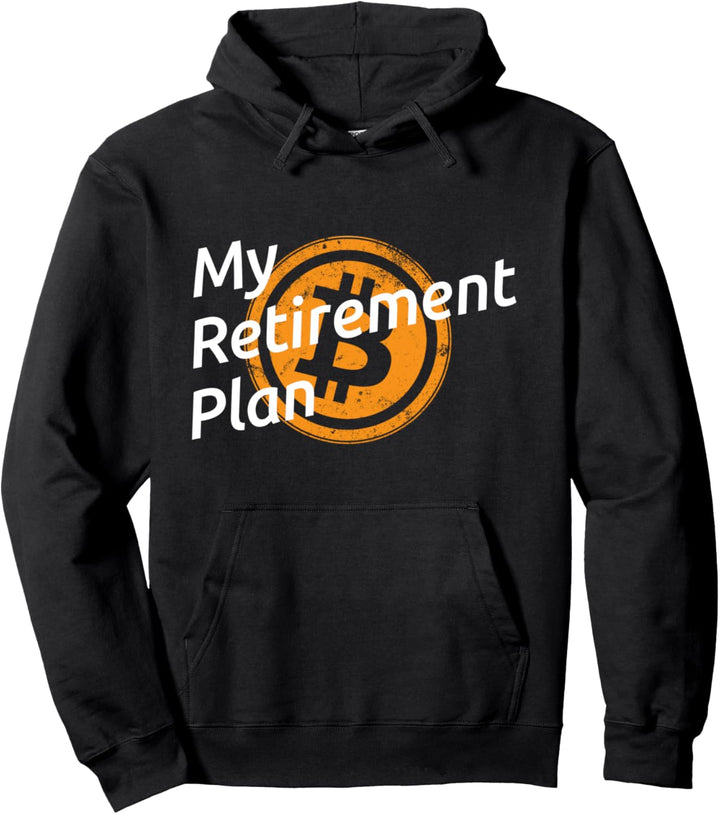 Mein Pensionsplan Bitcoin Millionär HODL Cryptocurrency Pullover Hoodie
