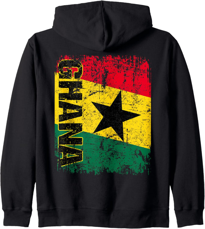 GHANA Flagge | Damen Herren Kinder GHANA Kapuzenjacke
