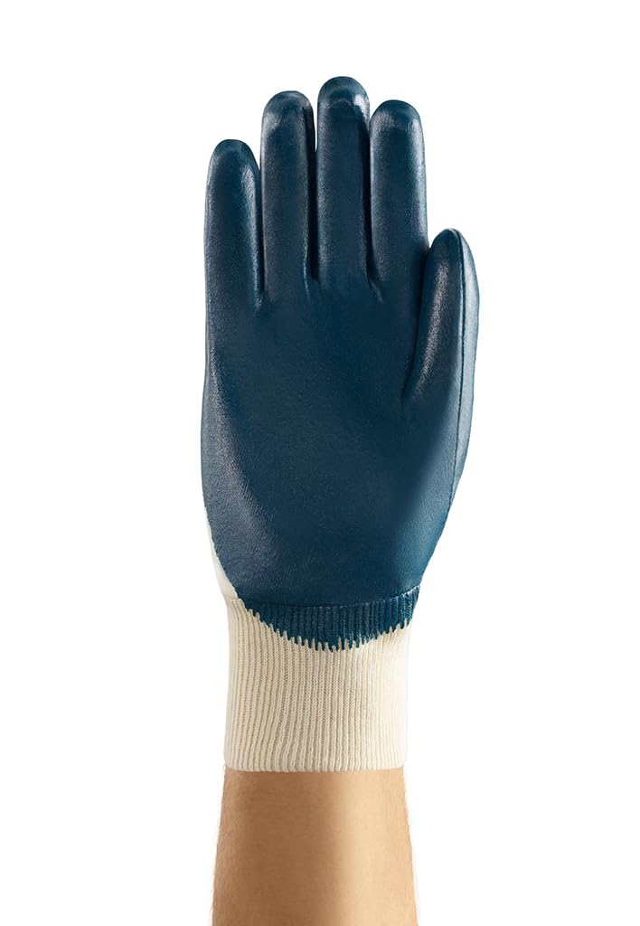 Ansell Hylite 47-400 Mehrzweckhandschuhe, Mechanikschutz, Blau, Grösse 7 (12 Paar) Strickbund 7 (S),