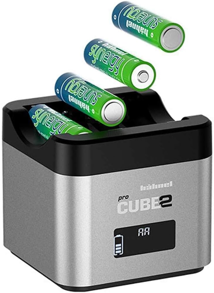 Hähnel ProCube 2 Nikon Doppel-Ladegerät für 4 Mignon-Akkus oder 2 Li-Ionen-Akkus vom Typ Nikon EN-EL