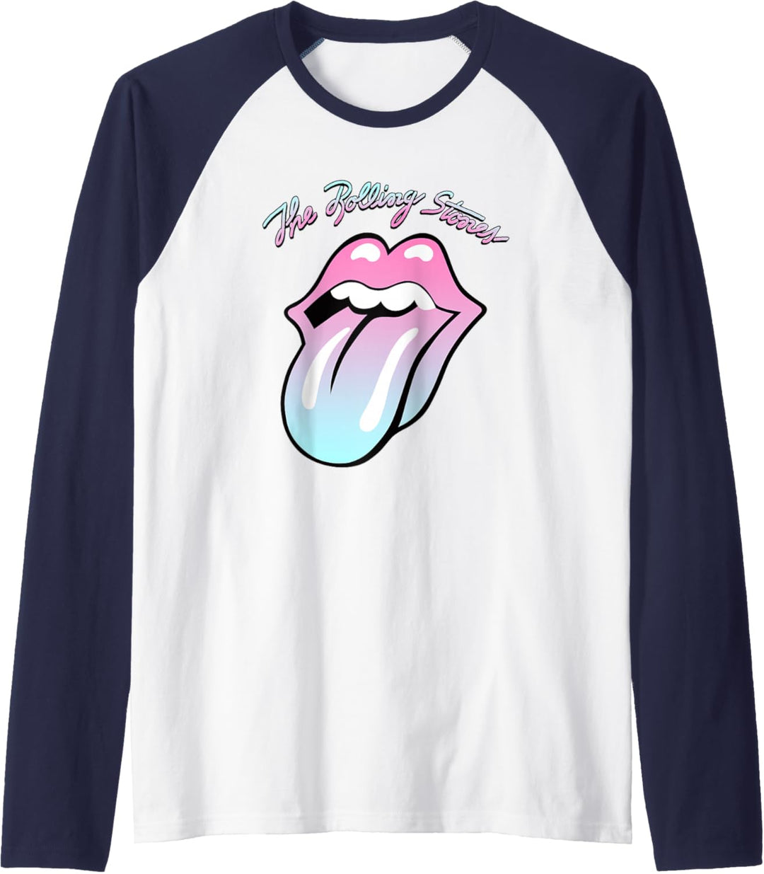 Offizielle Rolling Stones Gradient Zunge Raglan