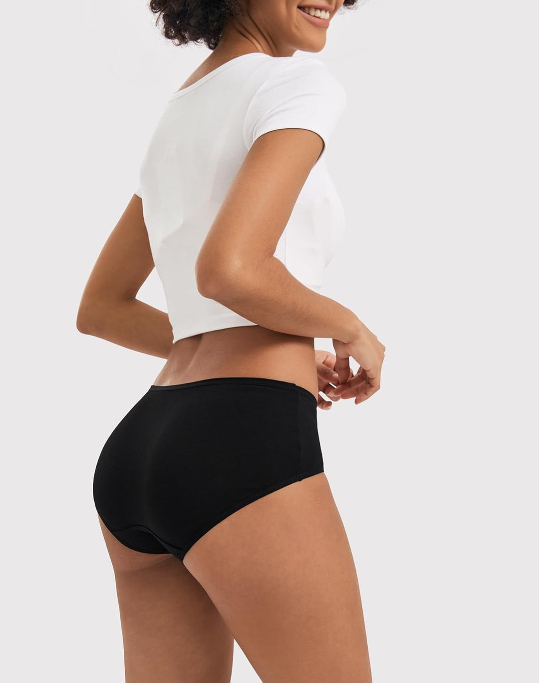 INNERSY Unterhosen Damen Baumwolle Atmungsaktive Hipster Unterwäsche Basic Bequem Panties 6er Pack X