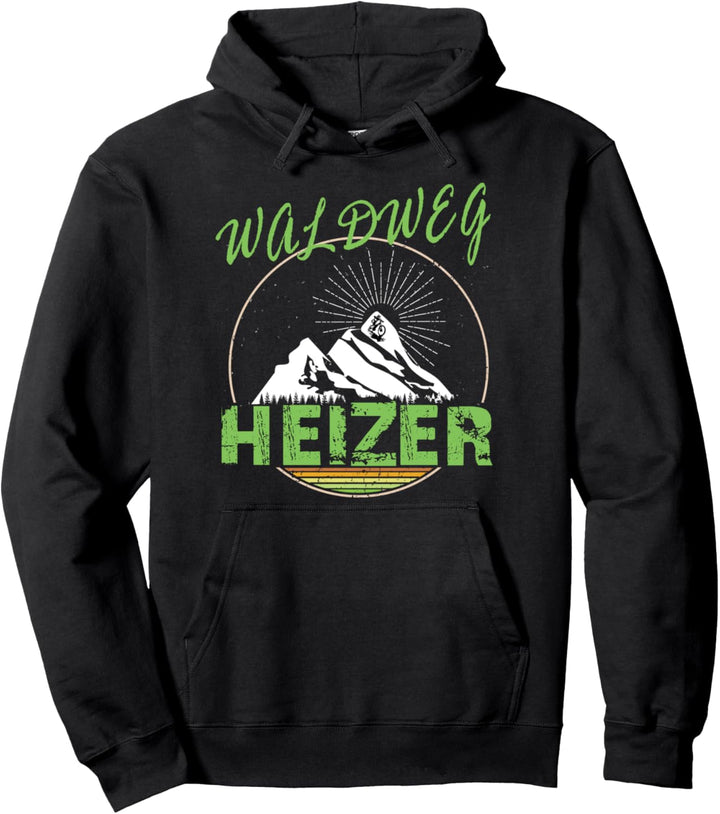 Waldweg Heizer Fahrrad Lustig Pullover Hoodie
