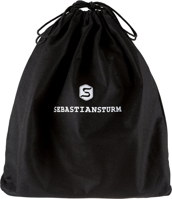 SEBASTIAN STURM Umhängetasche »Lara« | Echtes Holz und Leder | Handtasche Klein Blau / Amazaque, Bla