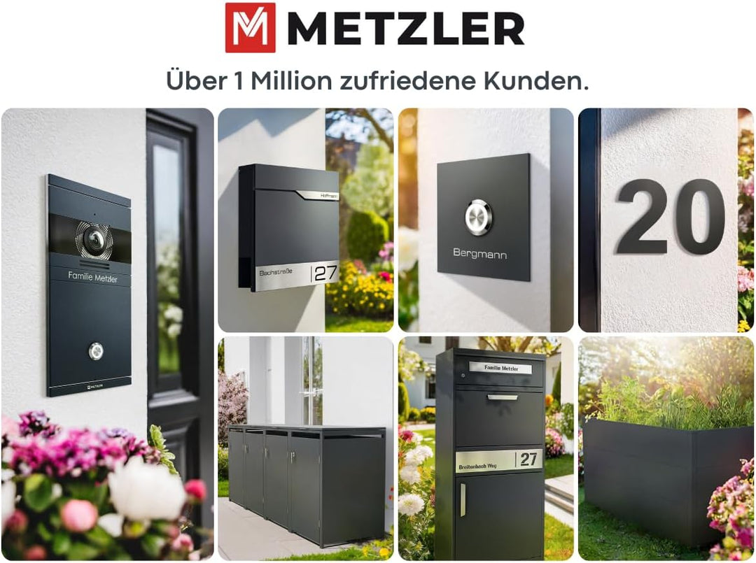 Metzler VDM10 2.0 Video Sprechanlage mit türöffner und Fingerprint - Anschluss LAN POE - Türsprechan