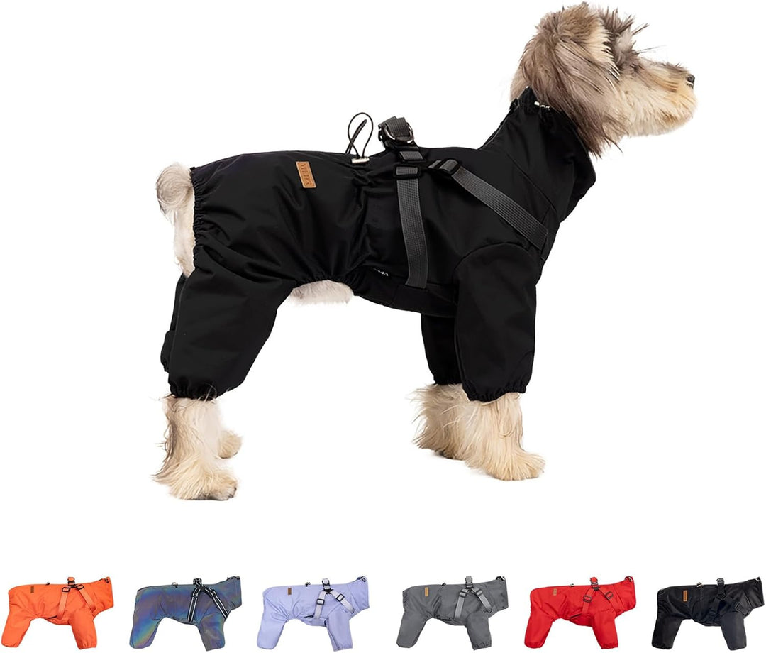 BT Bear Hundegeschirr, Regenmantel, verstellbar, 4 Beine, Hundejacke mit Geschirr, reflektierender O