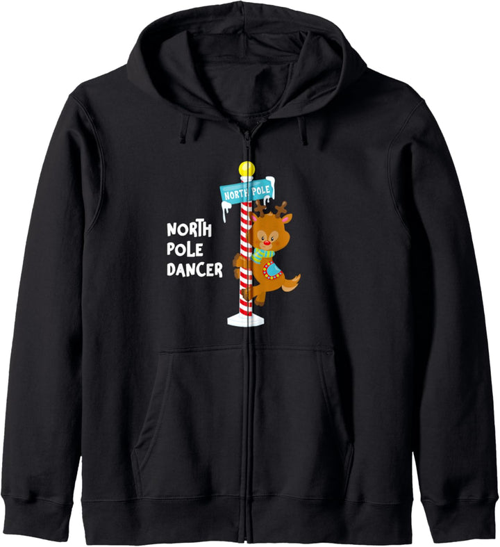Nordpol-Tänzerin Rudolph das Rentier Weihnachtsspass Kapuzenjacke