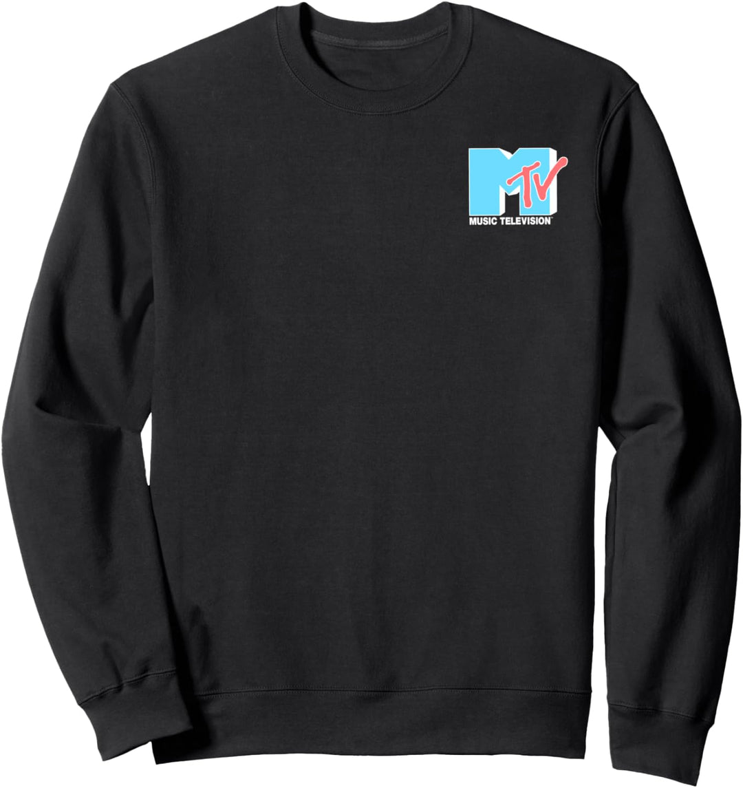 MTV Tiny Logo Solid Light Blue Sweatshirt