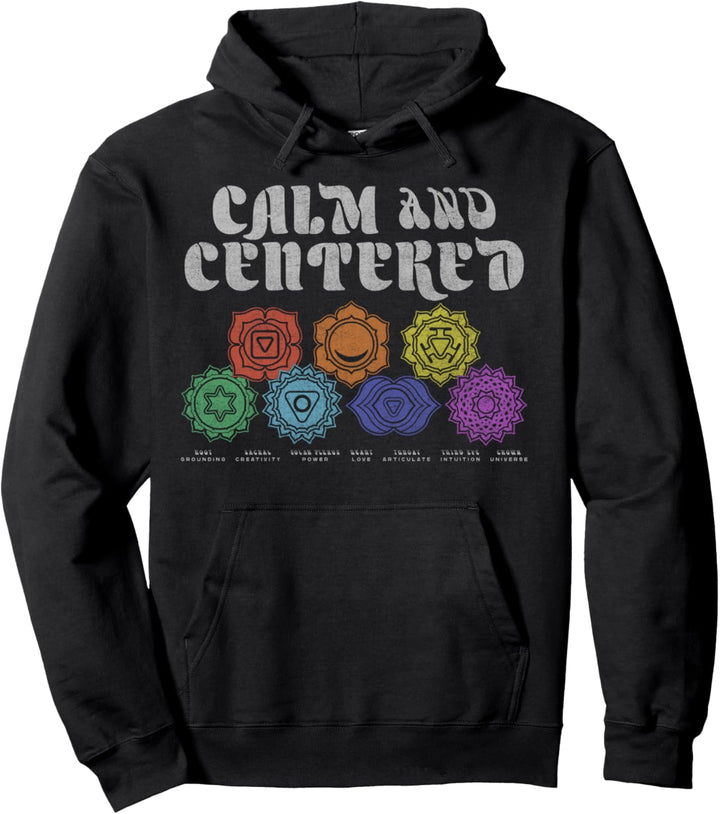 Trendy Chakras Calm Pullover Hoodie