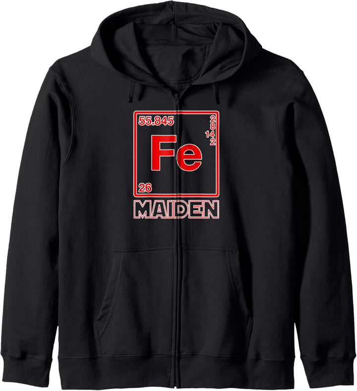 Fe Maiden - (Iron) Parodie auf Eisenelemente (Fe) Kapuzenjacke