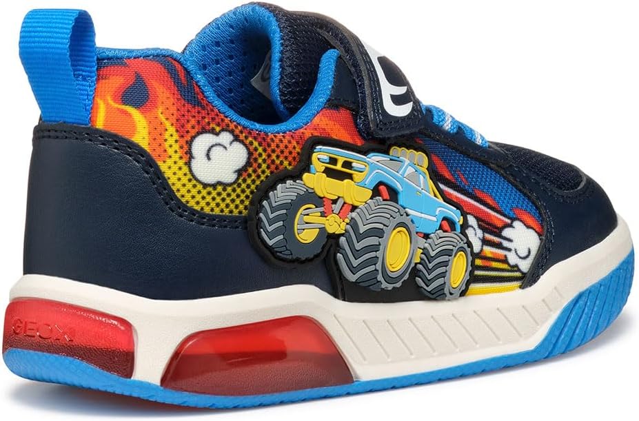 Geox Jungen J Inek Boy E Sneakers 25 EU Navy Lt Blue, 25 EU Navy Lt Blue