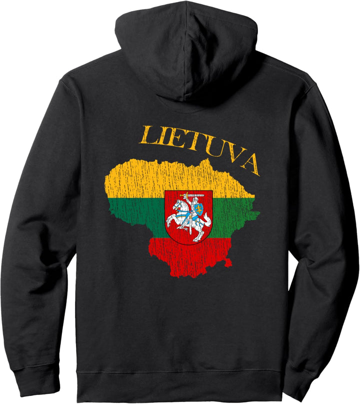 Jahrgang Litauen Litauisch Stolz Flagge Pullover Hoodie