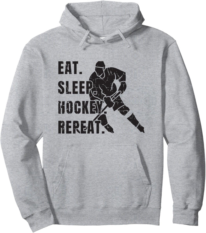 Eishockey Eat Sleep Hockey Repeat Eishockeyspieler Hockey Pullover Hoodie