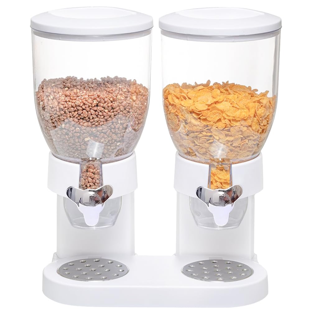 Cornflakes & Süssigkeiten, Müslispender doppelt, mit Portionierer, Cerealienspender, Cornflakes Spen