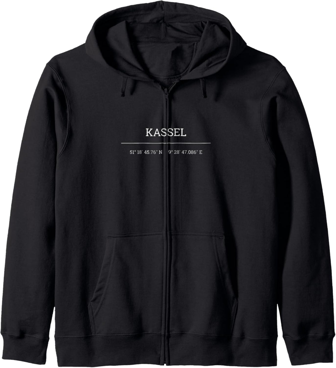 Kassel Koordinaten Geschenk Kapuzenjacke