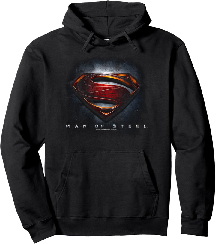 Superman Man of Steel Movie Shield Pullover Hoodie