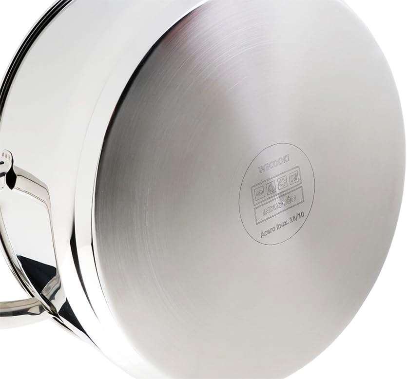 STAINLESS STEEL POT WITH LID 24 cm. 7.6 Liter, 7.6 Liter