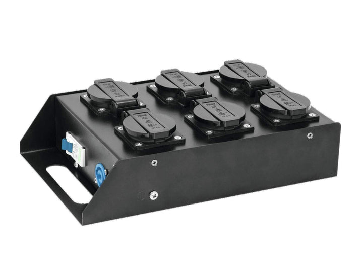 EUROLITE SAB-61 Stromverteiler | Roadtauglicher 6-fach Stromverteiler mit P-Con Ein- und Ausgang