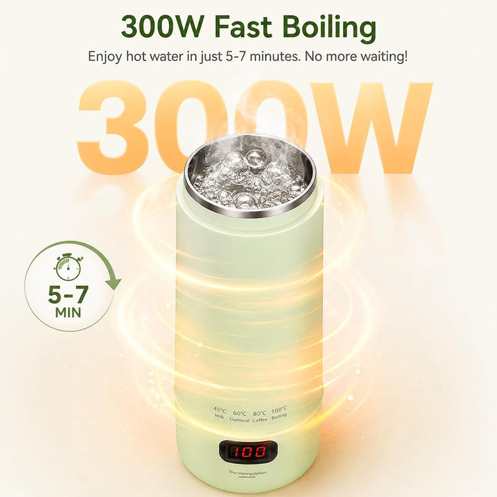 Elektrischer Reisewasserkocher Klein 300ML For Tee, Kaffee, Babymilch | 300w Schnellkochmini Wasserk