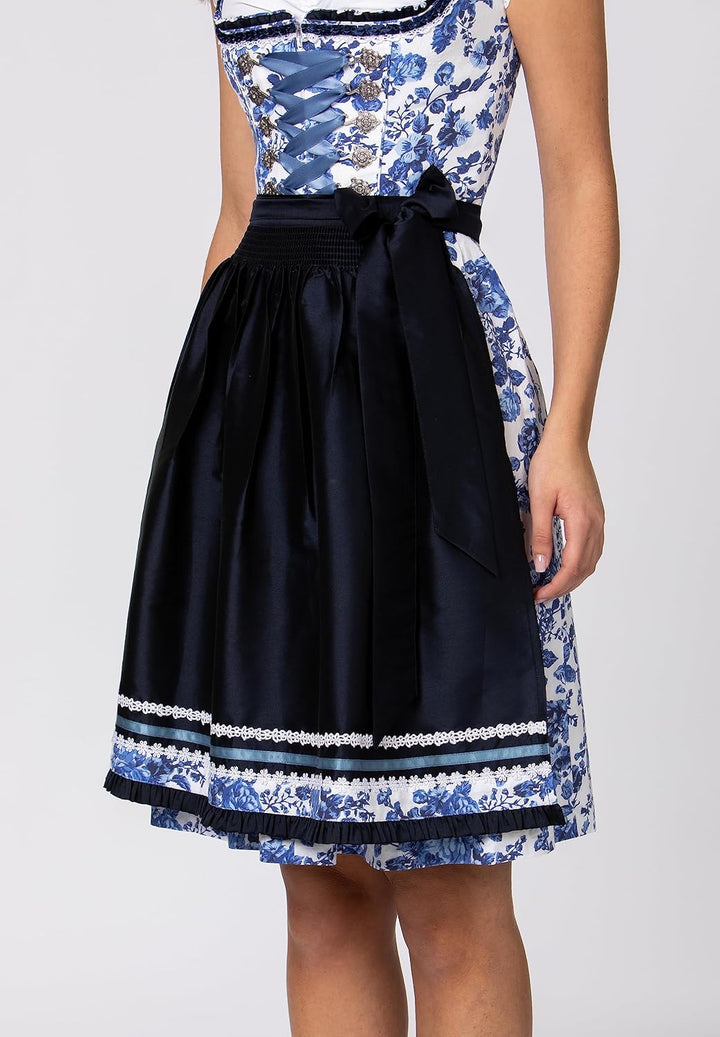 Stockerpoint Damen Dirndl Nikola Kleid für besondere Anlässe 32 Blau, 32 Blau