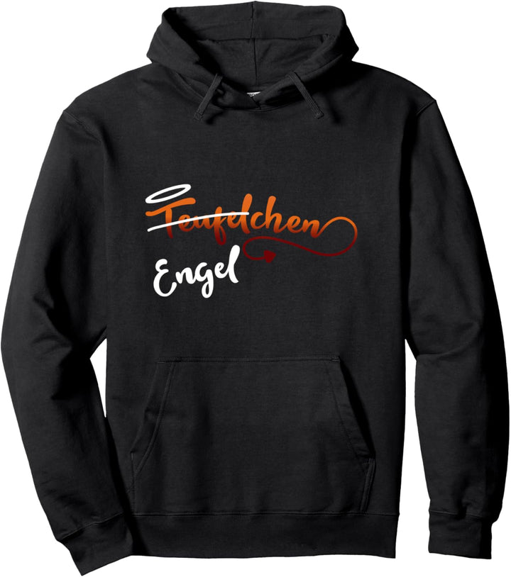 Engelchen Engel Teufelchen Teufel Kostüm Halloween Partner Pullover Hoodie