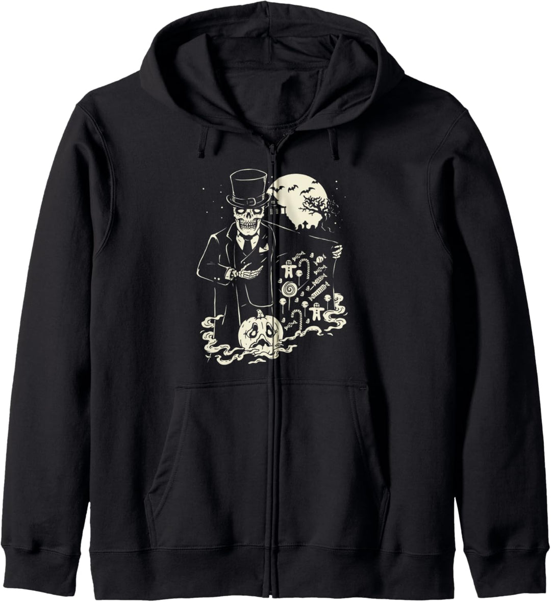 Horror Art Skelett Candyman Psychobilly Lowbrow Art Kapuzenjacke