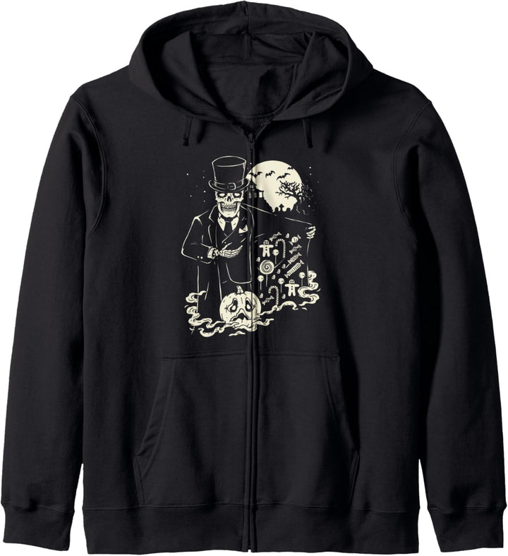 Horror Art Skelett Candyman Psychobilly Lowbrow Art Kapuzenjacke