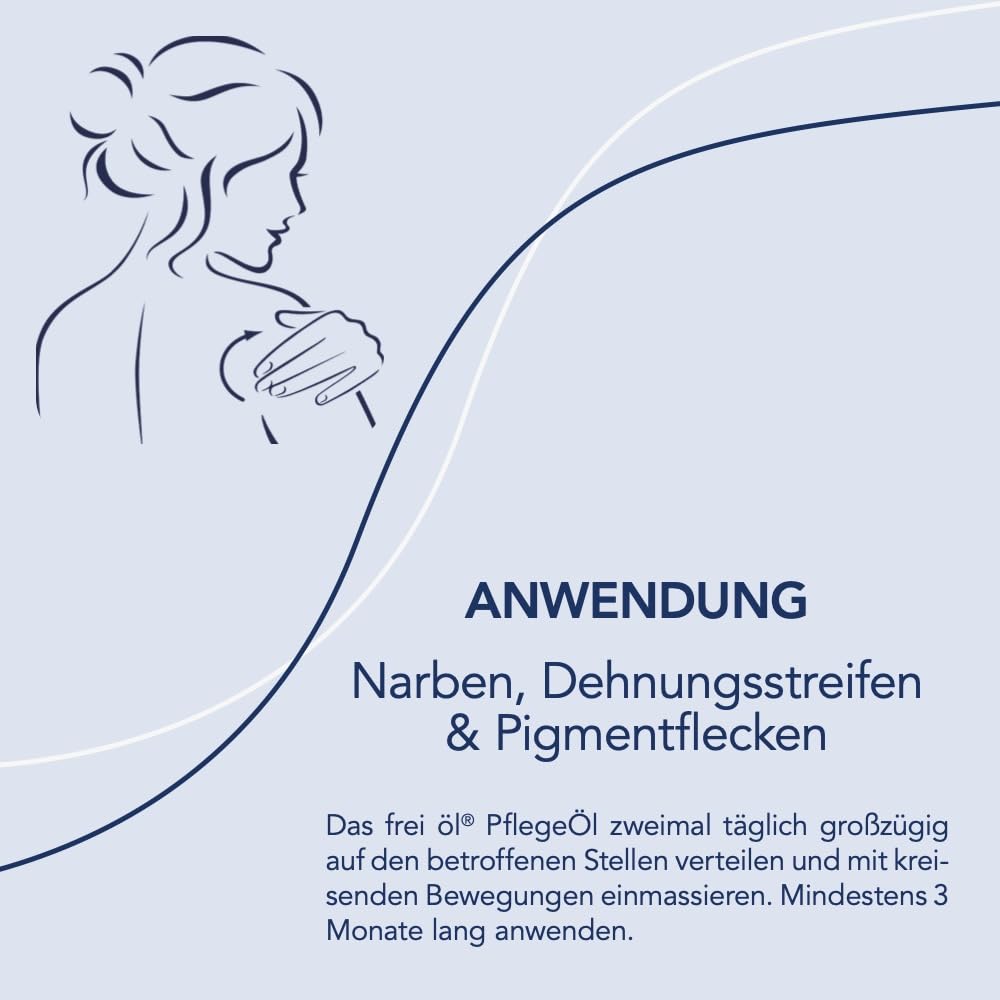 frei öl PflegeÖl, Hautpflege-Spezialist gegen Narben, Dehnungsstreifen und Pigmentflecken, Körperöl,