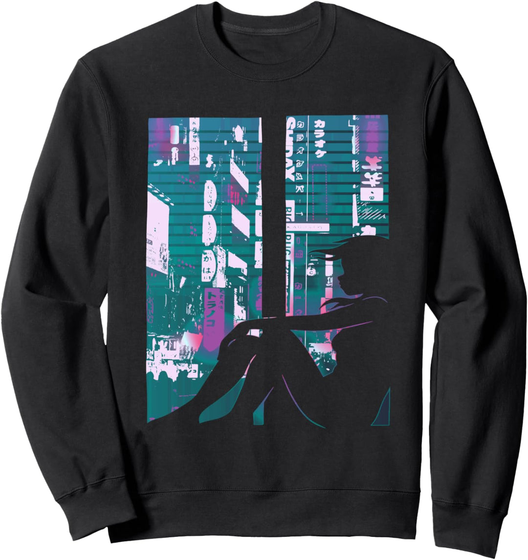 Aesthetic Vaporwave. Japan Style 80er 90er Tokyo Osaka Sweatshirt