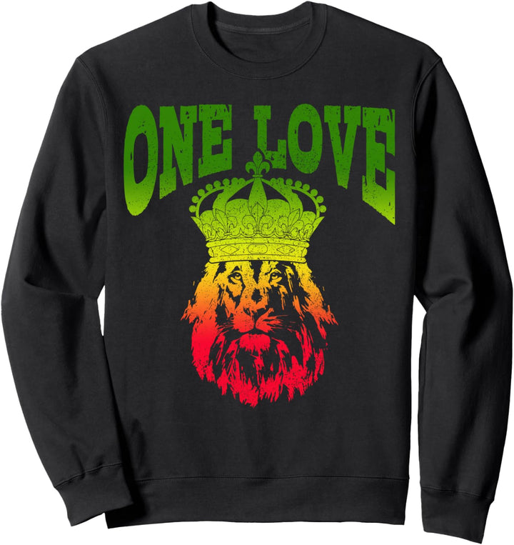 Reggae Musik Lion Of Judah Rastafari Rasta Sweatshirt