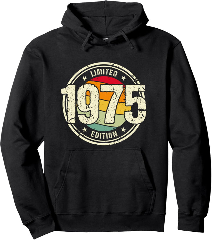 Retro 49 Jahre Jahrgang 1975 Limited Edition 49. Geburtstag Pullover Hoodie