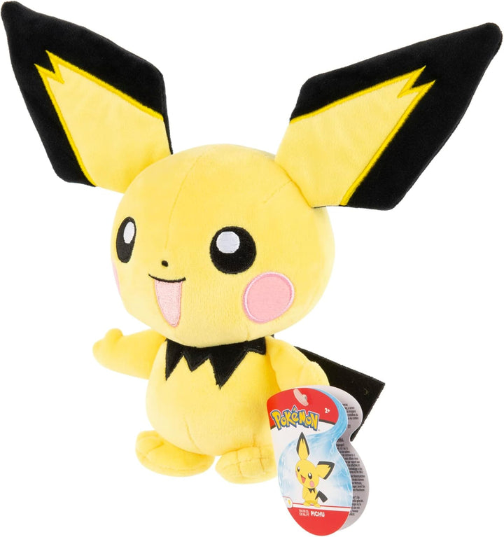 Pokémon PKW0553-20cm Plüsch - Pichu, offizielles Plüsch, Pichu