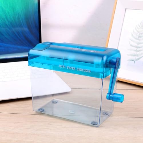 A6-Papier-Hand-Aktenvernichter, Desktop-Hand-Streifenschnitt-Aktenvernichter für Büro, Schule, Heimg