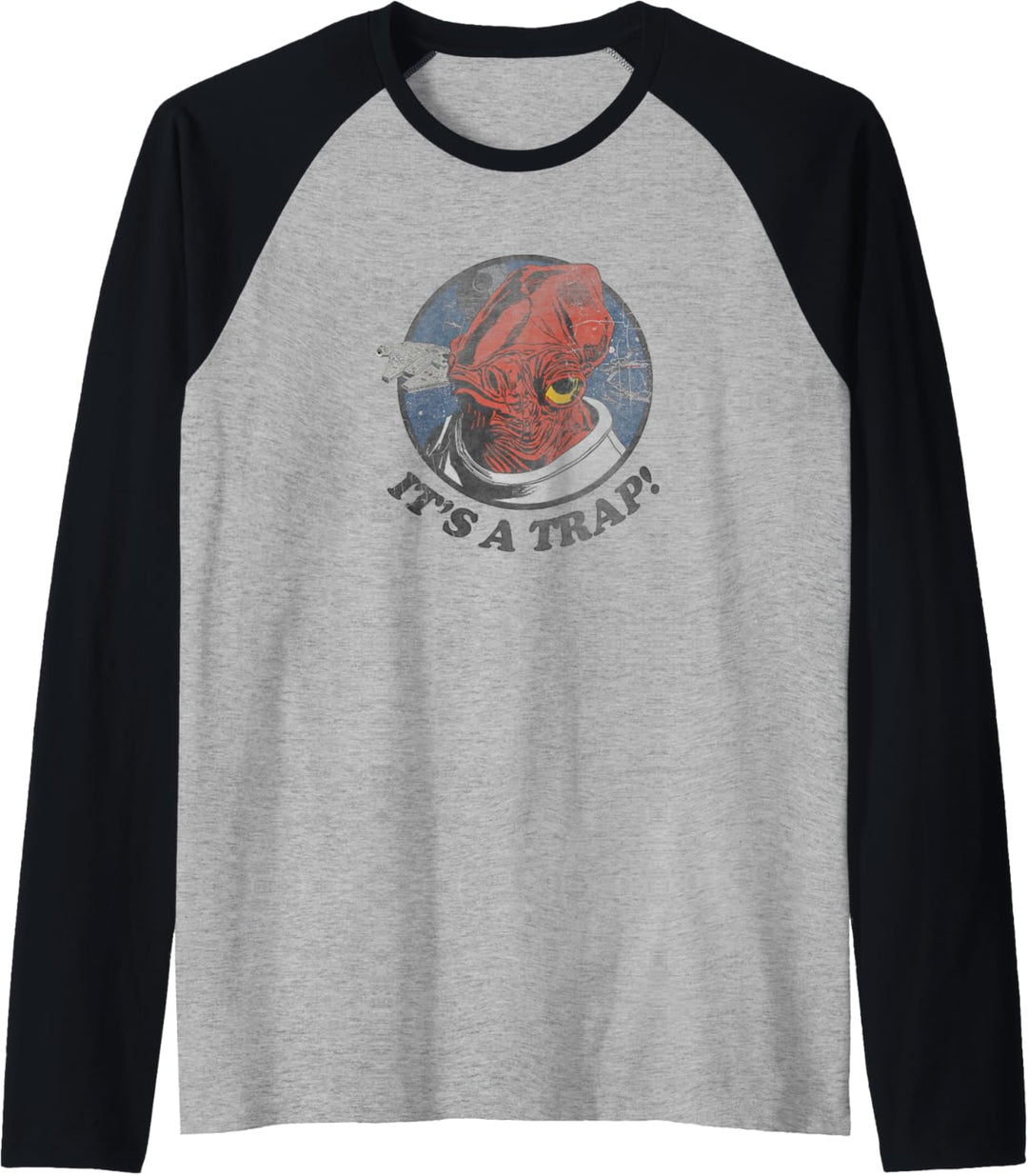 Star Wars Admiral Ackbar Falcon IT'S A TRAP! Raglan