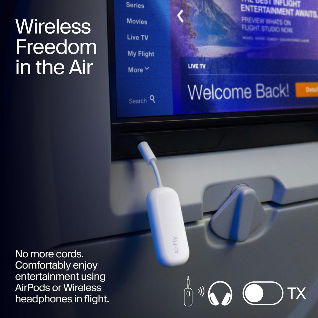 Twelve South AirFly Pro | Bluetooth Audio Adapter, Audio-Transmitter/Empfänger für bis zu 2 AirPods/