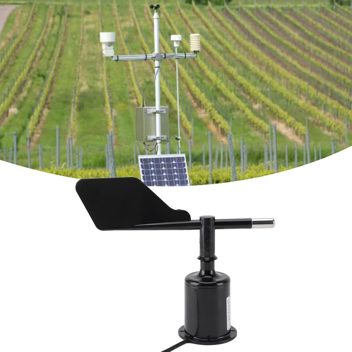 Garten-Windrichtungssensor, Robustes ABS-Material, Kompaktes und Tragbares Design für 360-Grad-Anemo