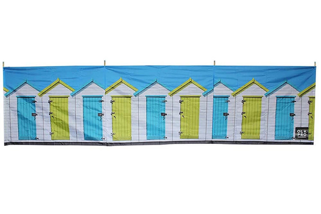 Steel Compact Windschutz – 4-polig, kompakt, gemustert, Windschutz Weiss, Weiss
