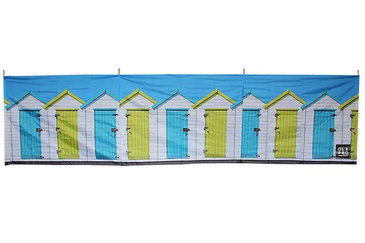 Steel Compact Windschutz – 4-polig, kompakt, gemustert, Windschutz Weiss, Weiss