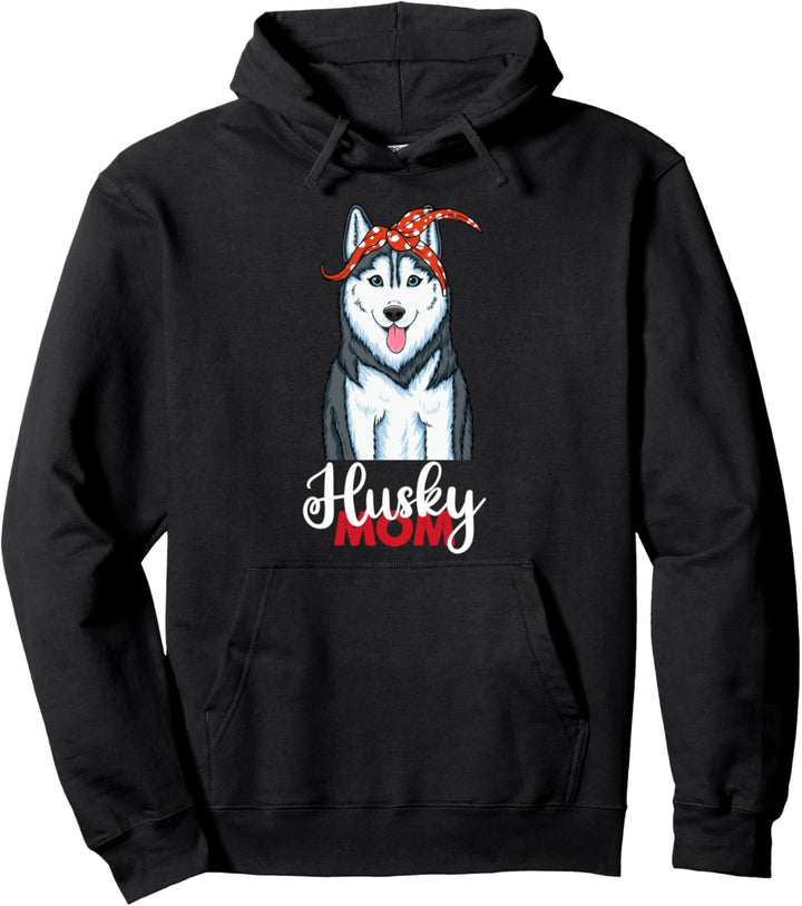 Husky Dog Mama Sibirian Husky Mom Pullover Hoodie