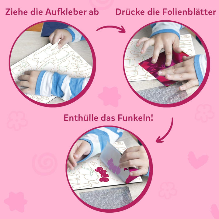Skillmatics Kunst & Bastelaktivität- Folienspass Verkleide die Figuren, Schmutzfreie Kunst für Kinde
