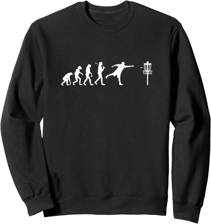 Disc Golf Evolution Lustiges Geschenk Discgolf Geschenke Sweatshirt