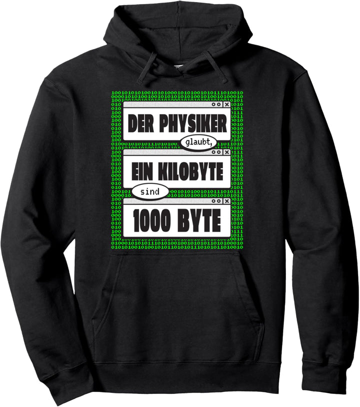 Physiker Informatiker IT Fachmann Binäre Zahlen Nerd Pullover Hoodie