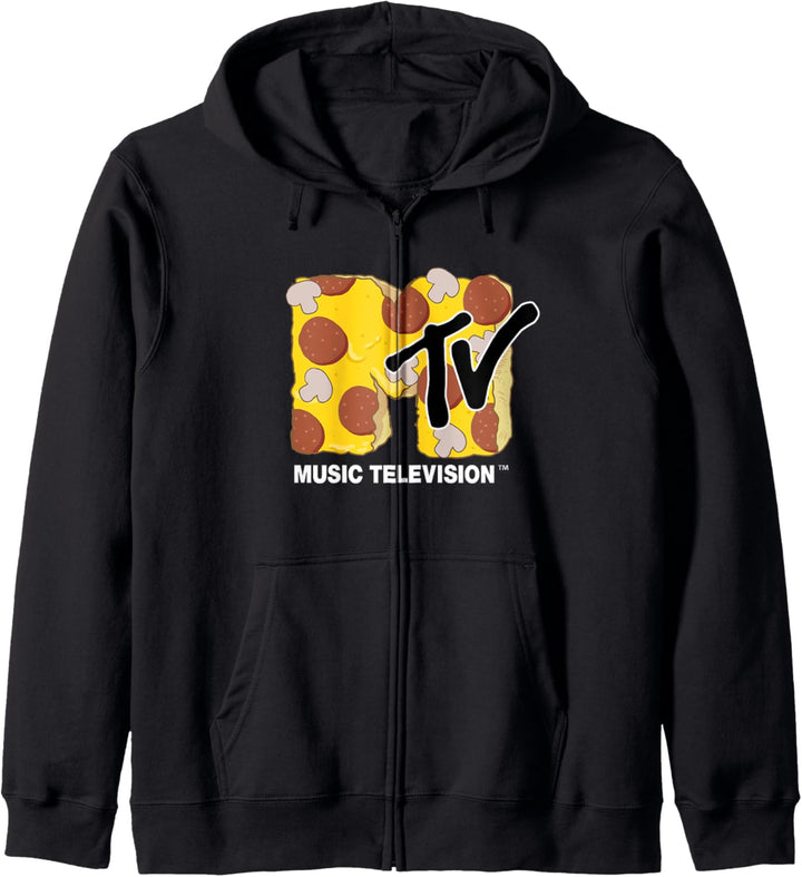MTV Pepperoni And Mushroom Pizza Logo Kapuzenjacke