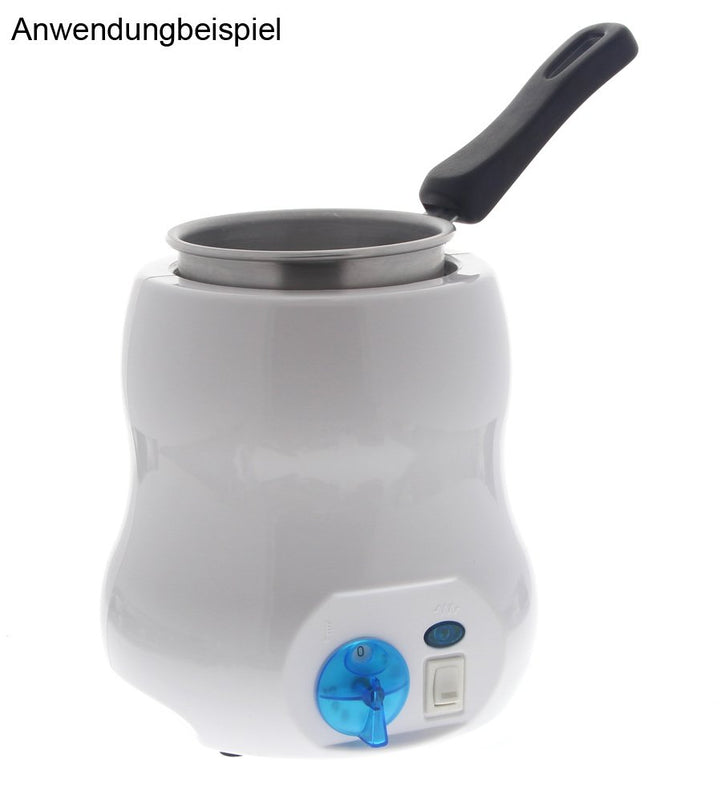 Kosmetex Wachstopf 800ml mit Griff für Scheiben und Perlen, Wachswärmer, Topf für Wachs-Erhitzer