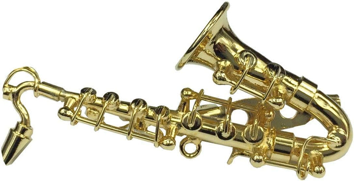 Miniblings Saxofon Brosche Sax Saxofonbrosche Saxophon +Box vergold. - Handmade Modeschmuck I Anstec