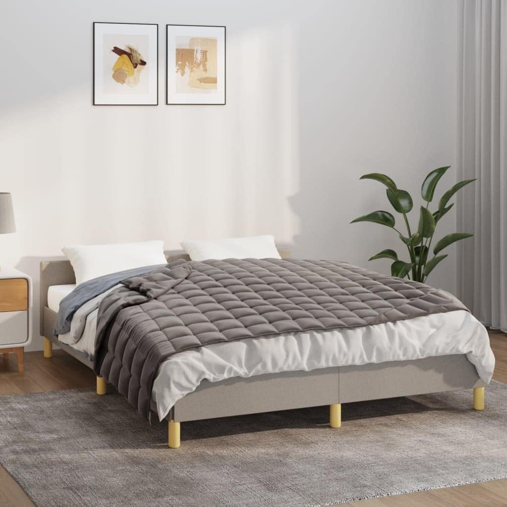 SKM Gewichtsdecke Grau 120x180 cm 5 kg Stoff, Weight: 5.38 kg, 350770