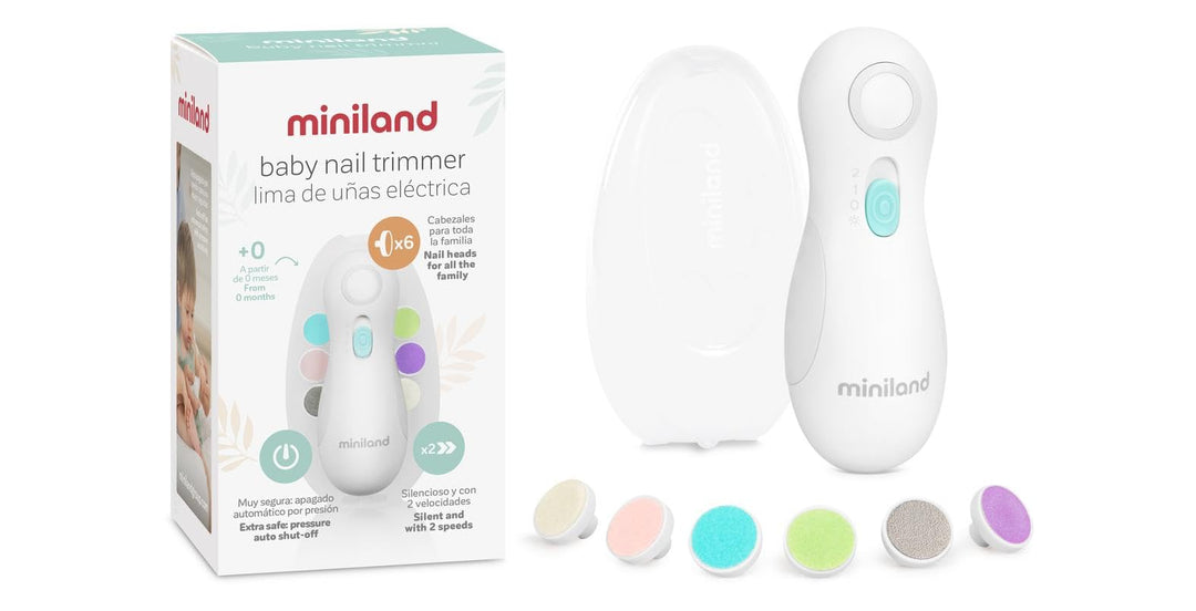 Miniland Baby-Nagelfeile. Elektrische Nagelfeile für Babys.