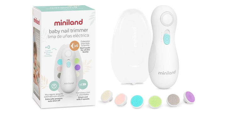 Miniland Baby-Nagelfeile. Elektrische Nagelfeile für Babys.