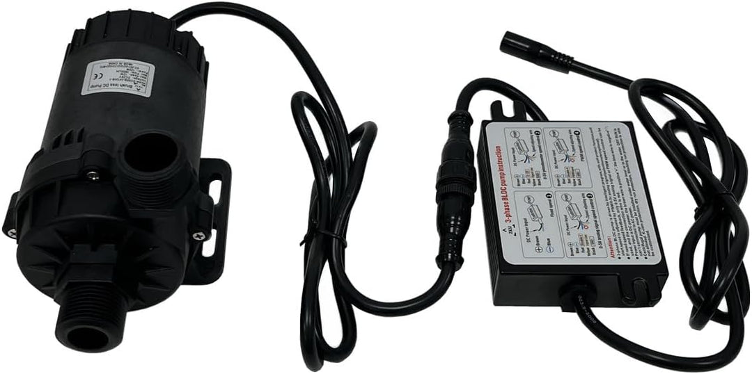 SHYSKY Hochleistungs-Tauchpumpe 24V 120W Mikrobürstenlose DC-Wasserpumpe DC60G-24120S-1 12M 3800LPH,